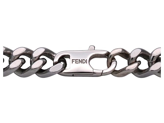 Baguette Collana in metallo argento Fendi - vista 6