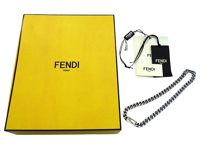 Baguette Collana in metallo argento Fendi - vista 7