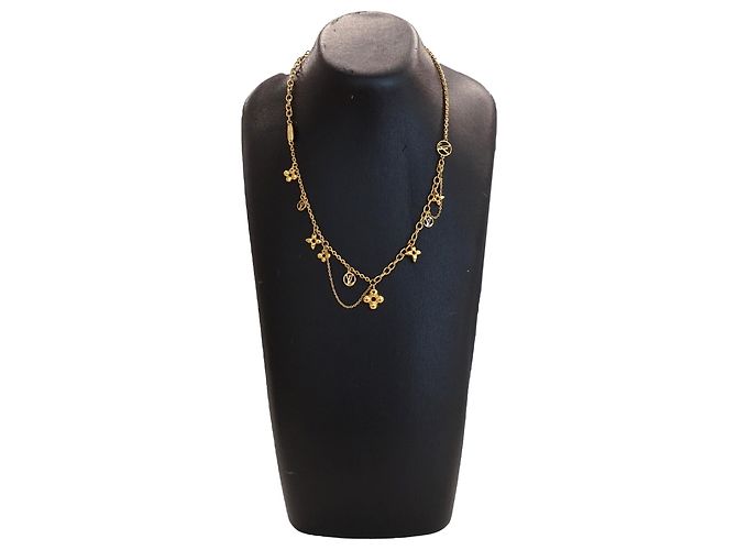 Collier Louis Vuitton plaqué or Doré - vue 10