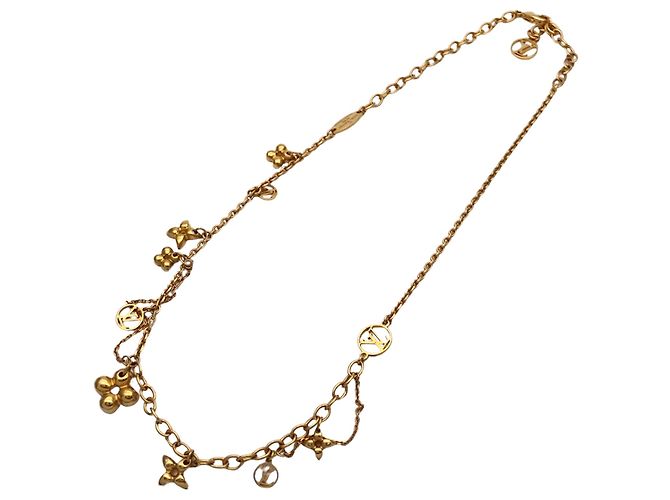 Collier Louis Vuitton plaqué or Doré - vue 5