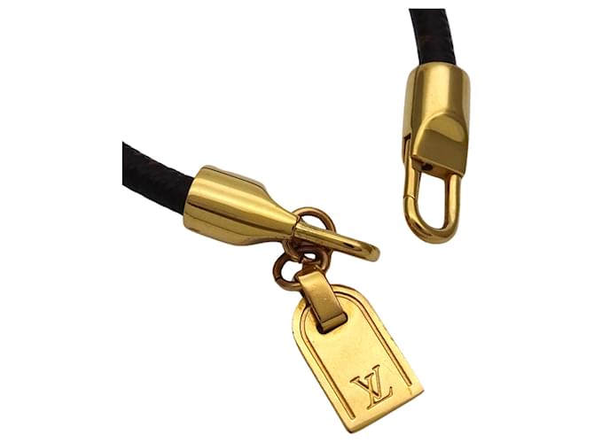 Bracciale Charm Monogram Louis Vuitton Marrone D'oro - vista 2