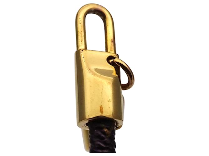 Bracciale Charm Monogram Louis Vuitton Marrone D'oro - vista 5