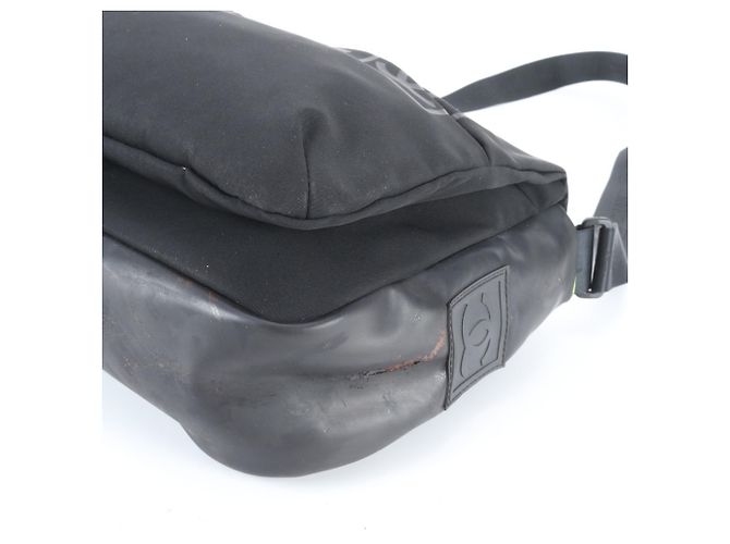Borsa a Spalla Chanel Sport Line Nero Giallo - vista 4