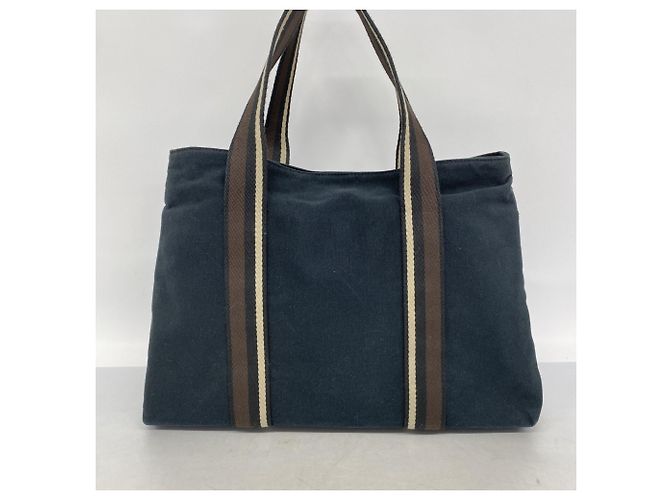 Hermès Hermes Troca Horizontal MM Canvas Tote Bag Schwarz - Ansicht 9