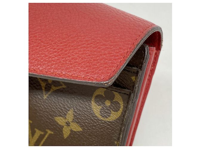 Louis Vuitton Monogram Portefeuille Pallas Long Wallet Marrone Fuschia - vista 6
