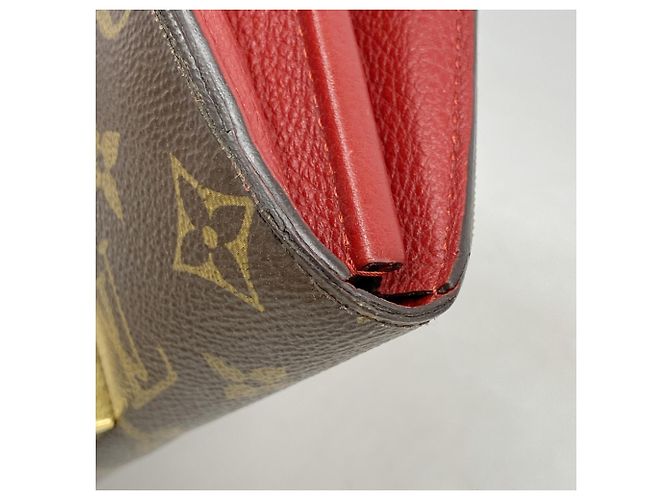 Louis Vuitton Monogram Portefeuille Pallas Long Wallet Marrone Fuschia - vista 7