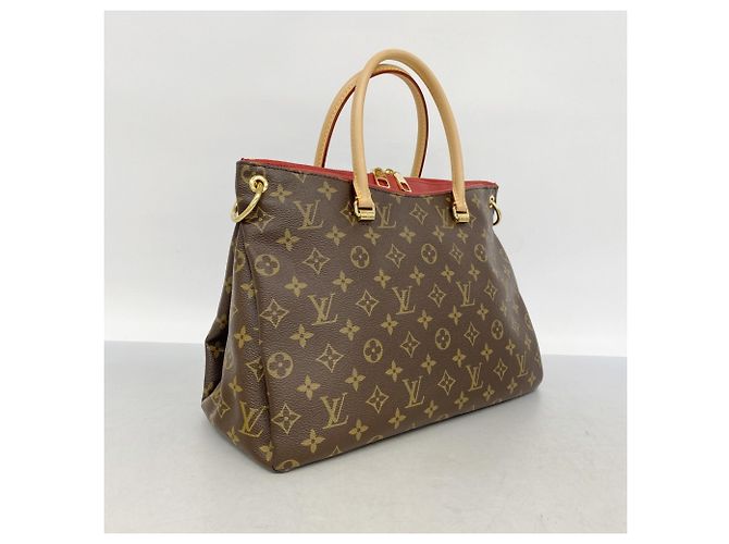 Borsa Louis Vuitton Monogram Pallas Marrone Fuschia - vista 2