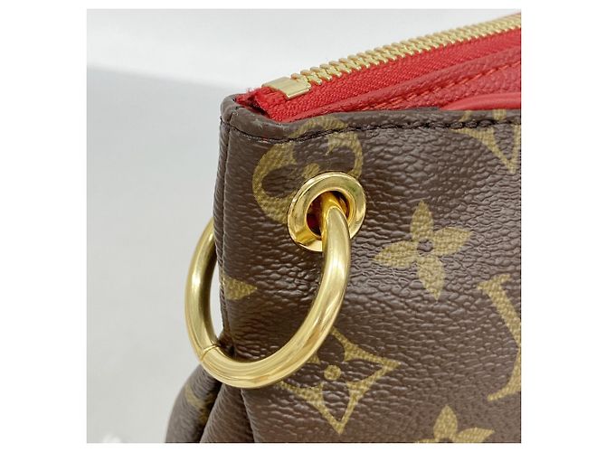 Borsa Louis Vuitton Monogram Pallas Marrone Fuschia - vista 6
