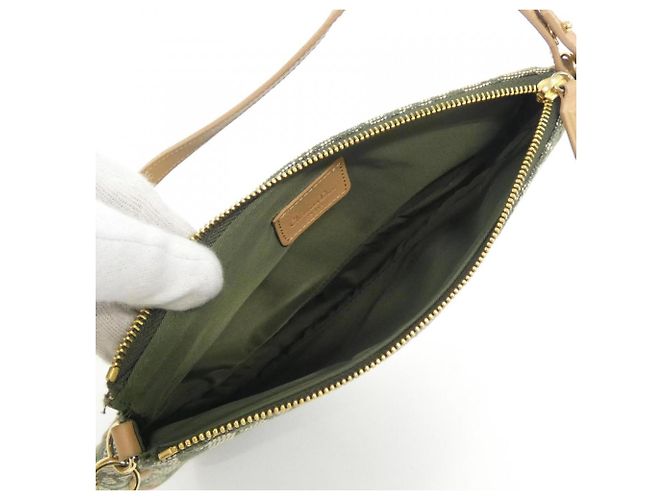 Borsa a tracolla verde Christian Dior - vista 6