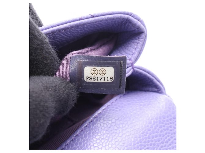 Borsa a Spalla Chanel Mini Matelassé Porpora - vista 5