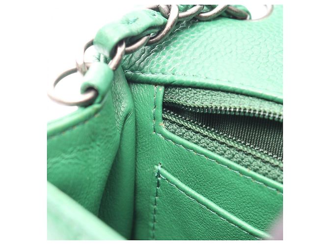 Borsa a tracolla Chanel Mini Matelassé 20 Verde - vista 6