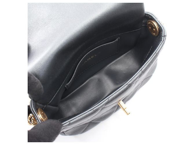 Borsa a tracolla Chanel Mini Matelassé Metallic Marrone - vista 3