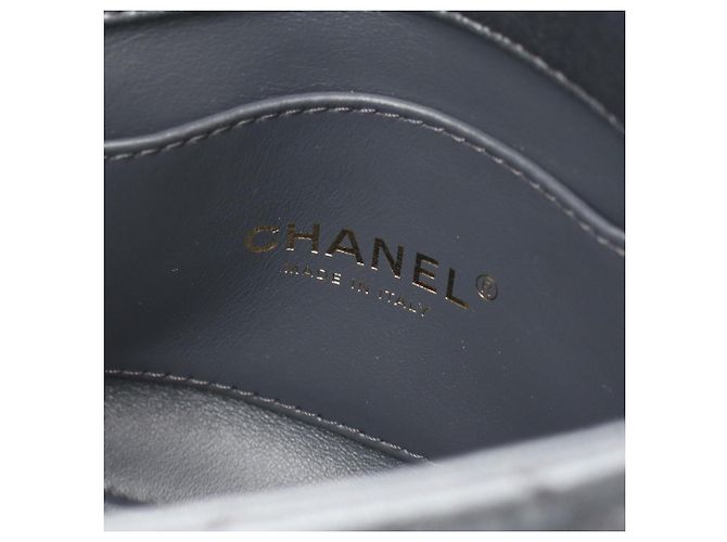 Borsa a tracolla Chanel Mini Matelassé Metallic Marrone - vista 4