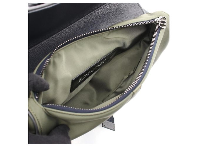 Christian Dior Dior x sacai Borsa Saddle Marrone Cachi - vista 3