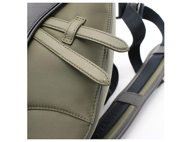 Christian Dior Dior x sacai Borsa Saddle Marrone Cachi - vista 6