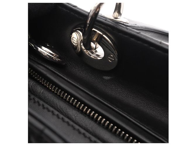 Borsa Christian Dior Lady Dior Medium Nero - vista 11
