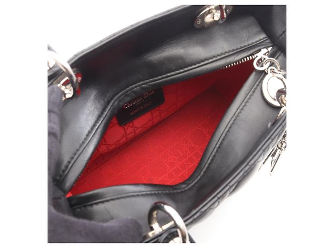 Borsa Christian Dior Lady Dior Medium Nero - vista 3