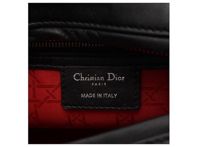 Borsa Christian Dior Lady Dior Medium Nero - vista 4