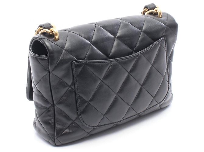 Borsa Large Flap Chanel Matelassé Nero - vista 2