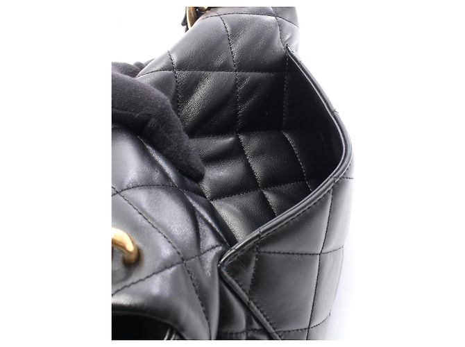 Borsa Large Flap Chanel Matelassé Nero - vista 6