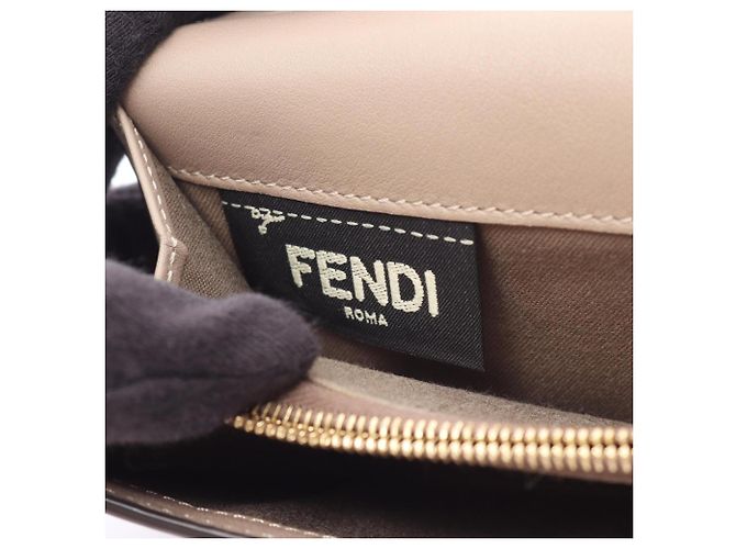 Fendi Peekaboo Selleria Bi-fold Long Wallet Beige - Ansicht 5