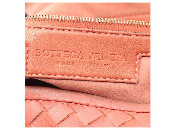Borsa a Spalla Bottega Veneta Intrecciato Rosa - vista 4