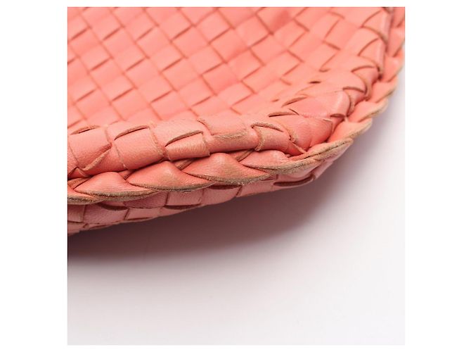 Borsa a Spalla Bottega Veneta Intrecciato Rosa - vista 6