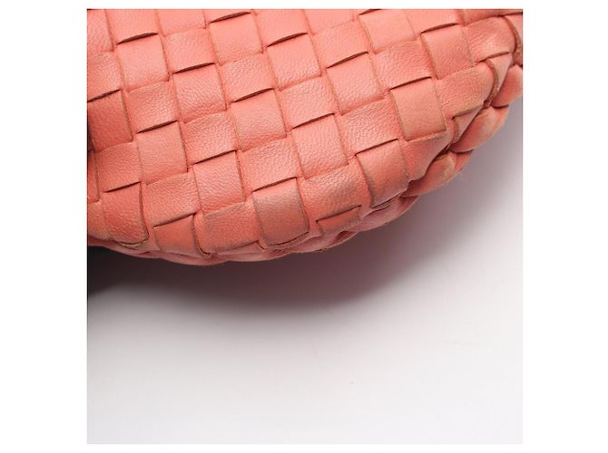 Borsa a Spalla Bottega Veneta Intrecciato Rosa - vista 7