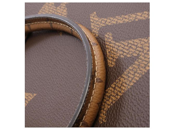 Borsa Tote Louis Vuitton OnTheGo GM Marrone Beige - vista 8