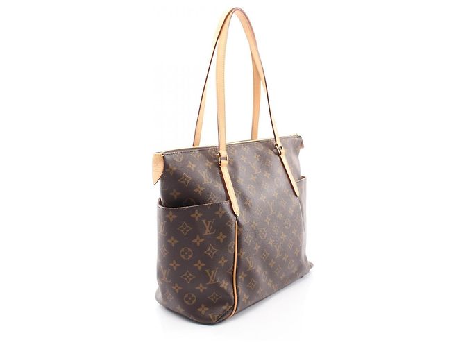Borsa Tote Louis Vuitton Totally MM Marrone - vista 2