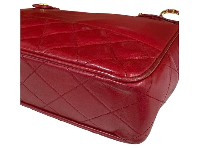 Borsa a Spalla Chanel Matelassé Rosso - vista 10