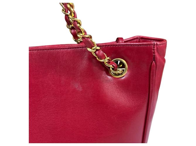 Borsa a Spalla Chanel Matelassé Rosso - vista 12