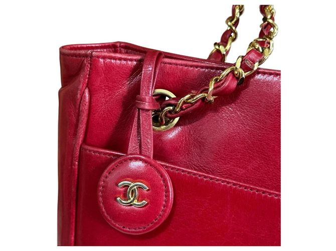 Borsa a Spalla Chanel Matelassé Rosso - vista 14
