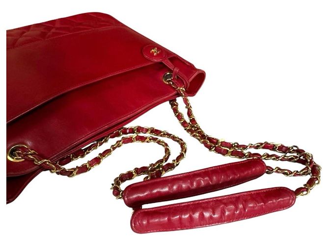 Borsa a Spalla Chanel Matelassé Rosso - vista 16