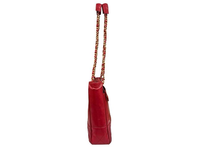 Borsa a Spalla Chanel Matelassé Rosso - vista 4