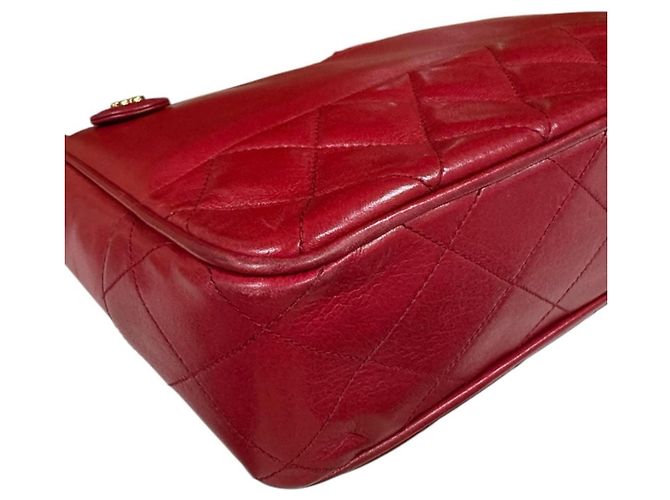 Borsa a Spalla Chanel Matelassé Rosso - vista 9