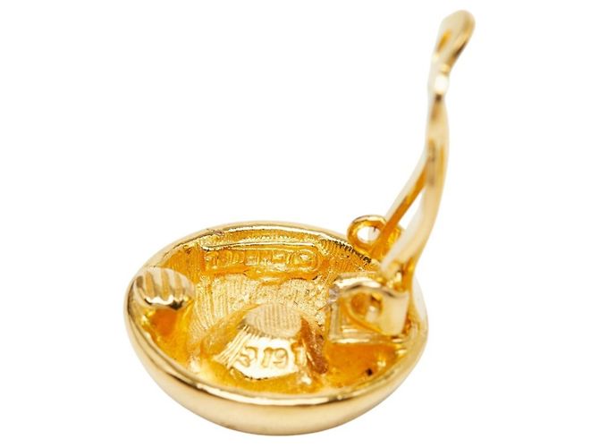 Orecchini a clip Chanel Coco Mark placcati oro D'oro - vista 4