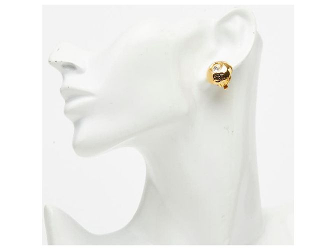 Orecchini a clip Chanel Coco Mark placcati oro D'oro - vista 5