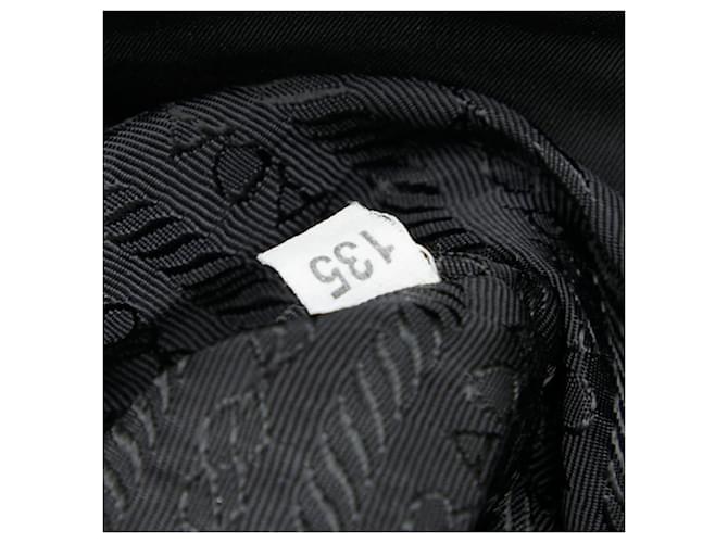 Borsa a tracolla messenger con placca logo Triangle Prada Nero - vista 12