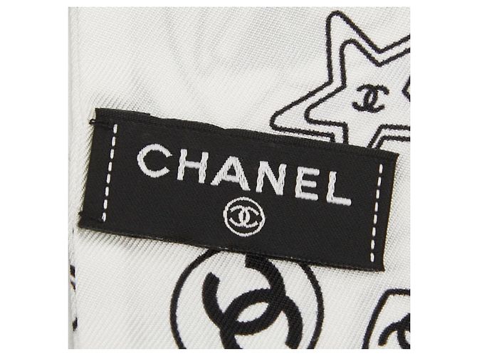 Cerchietto Twilly Chanel Coco Mark Rue Cambon Nero Bianco - vista 4