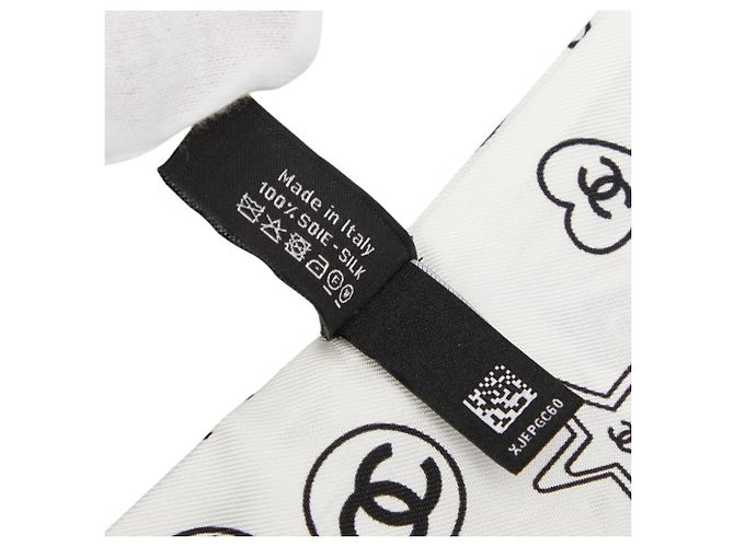 Cerchietto Twilly Chanel Coco Mark Rue Cambon Nero Bianco - vista 6