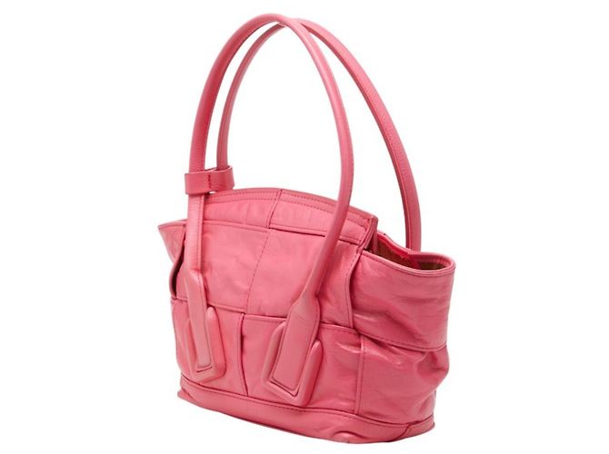 Borsa Bottega Veneta Maxi Intrecciato Arco Rosa - vista 2