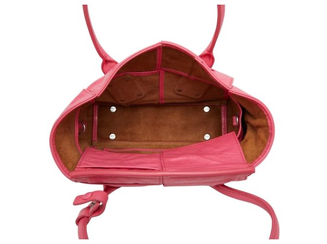 Borsa Bottega Veneta Maxi Intrecciato Arco Rosa - vista 9