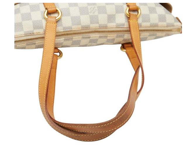 Borsa Tote Louis Vuitton Damier Azur Totally PM Bianco - vista 10
