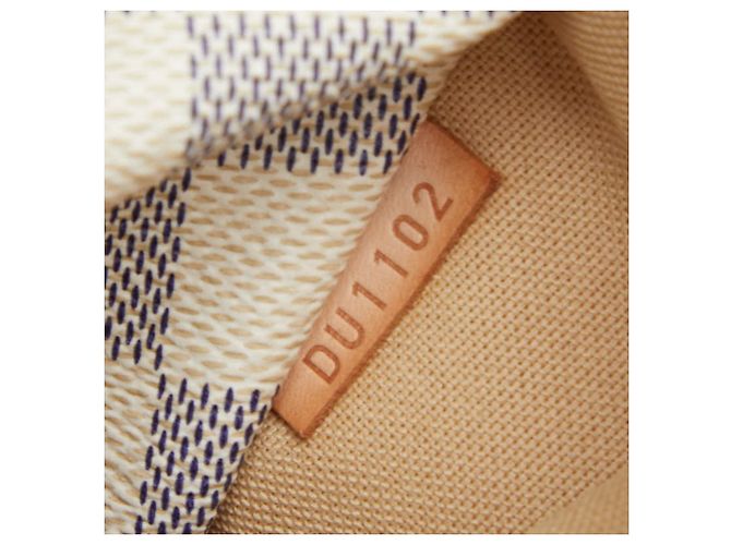 Borsa Tote Louis Vuitton Damier Azur Totally PM Bianco - vista 13