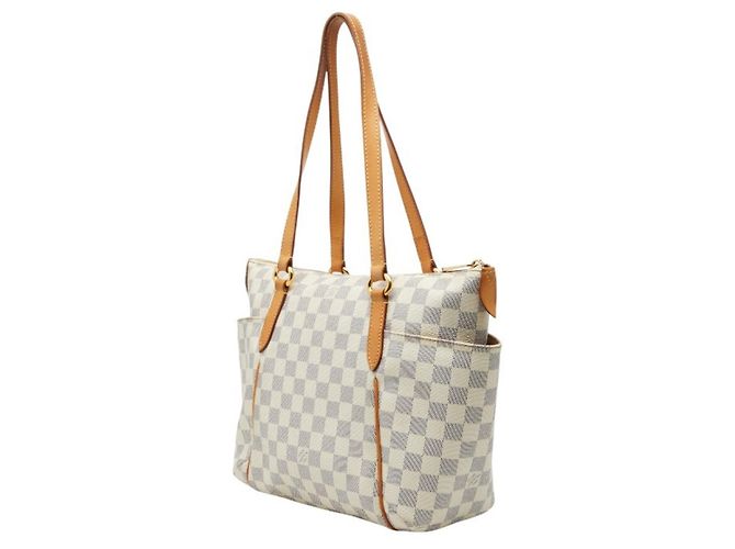 Borsa Tote Louis Vuitton Damier Azur Totally PM Bianco - vista 2