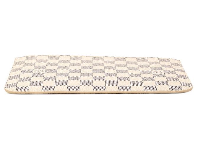 Borsa Louis Vuitton Damier Azur Neverfull Bianco - vista 3