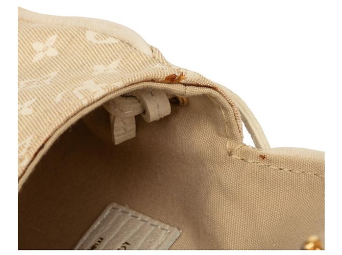 Bolsa Louis Vuitton Monogram Mini Lin Pochette Cancun Bege - vista 6