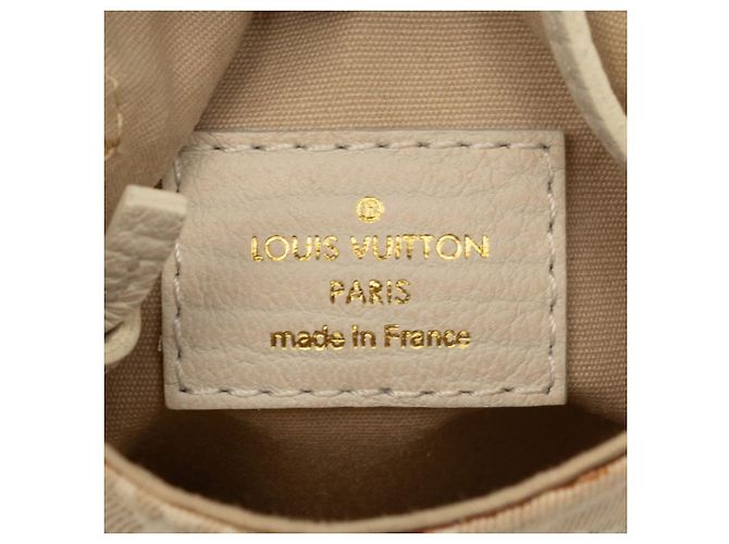 Bolsa Louis Vuitton Monogram Mini Lin Pochette Cancun Bege - vista 7