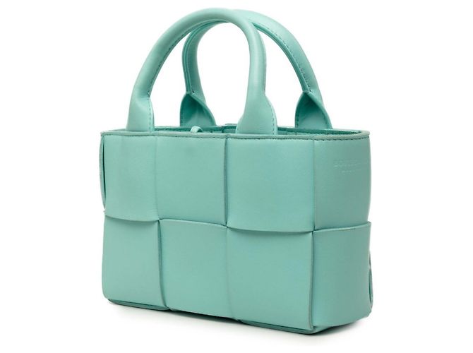 Borsa Tote Maxi Intrecciato Candy Arco Bottega Veneta Blu - vista 2
